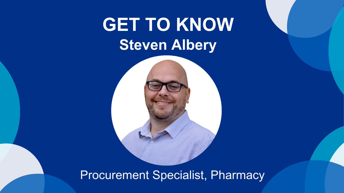 In this month’s feature we get to know Procurement Specialist Steven Albery who recently joined the Hub's Pharmacy team. Read Steven's interview on our blog: bit.ly/4dvqm5y.