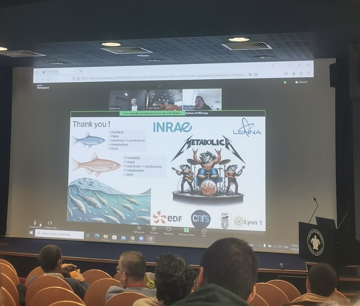 Thanks to the organisers of the RT Metabolica for letting me present my PhD work via Zoom as I’m recovering from an injury. I’m sad not to be there in person because there are a lot of interesting talks ! 

#RT_METABOLICA 🐠