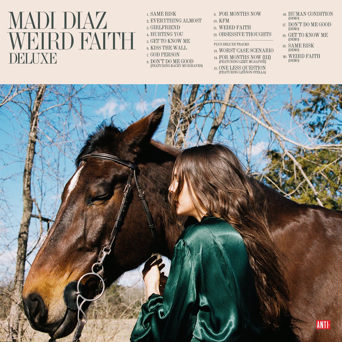 madi diaz (@madidiaz) on Twitter photo WEIRDER FAITH.
Weird Faith Deluxe is out Oct 25 with A LOT of album demos plus a new version of “For Months Now” (part iii iykyk) with THE <a href="/LizzyMcAlpine/">lizzy mcalpine</a>
madidiaz.ffm.to/weirdfaithdlx WEIRDER FAITH.
Weird Faith Deluxe is out Oct 25 with A LOT of album demos plus a new version of “For Months Now” (part iii iykyk) with THE <a href="/LizzyMcAlpine/">lizzy mcalpine</a>
madidiaz.ffm.to/weirdfaithdlx
