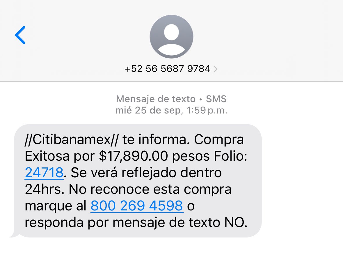 GoalpaK's tweet photo. @UCS_GCDMX  #Estafavirtual
#Fraude  esta llegando este mensaje del numero 56 4529 1247 y 56 5687 9784 con informacion Falsa de @Citibanamex  para obtener daros bancarios @conducef 
@SSPCMexico https://t.co/0JckVqhMVU