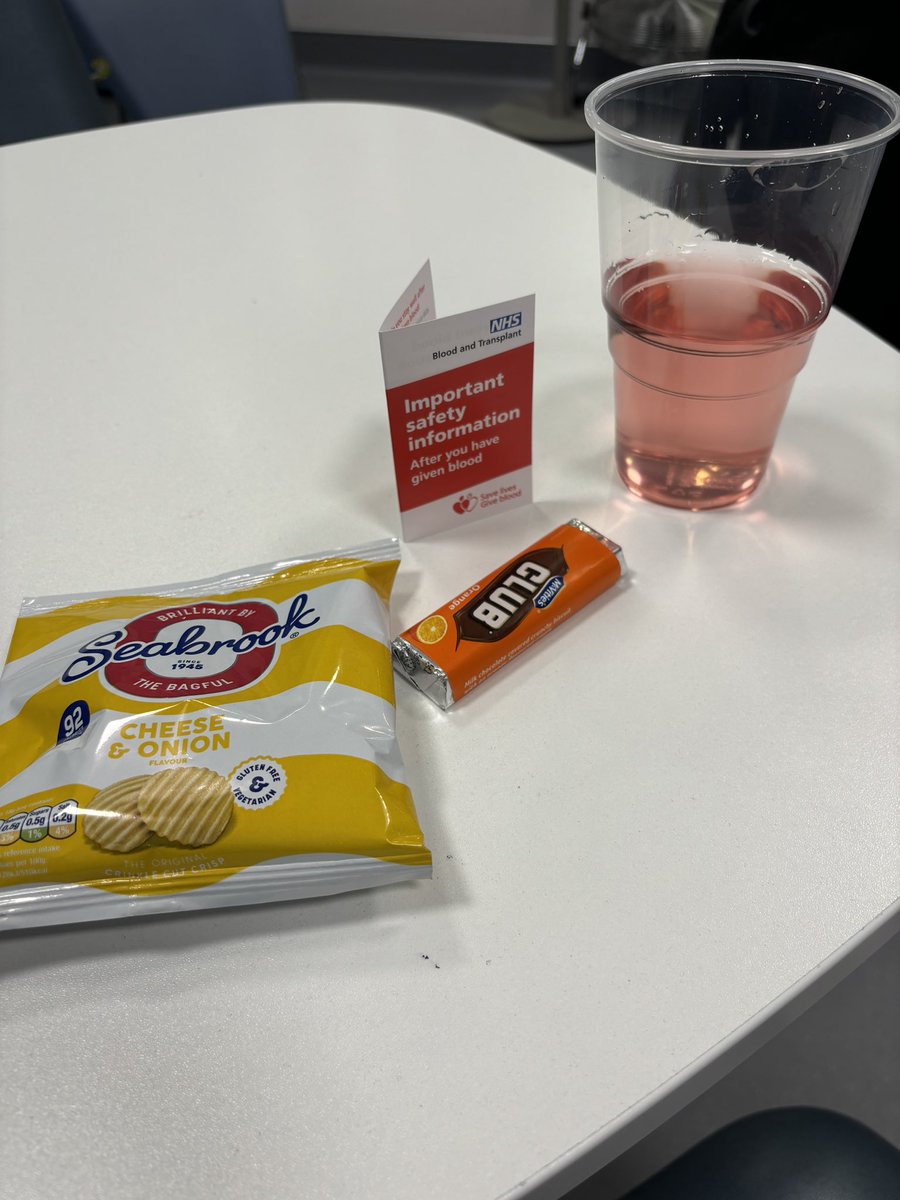 Time to give blood again 🩸🅾️💉
Always grateful for a tasty snack afterwards :) #savealife #giveblood