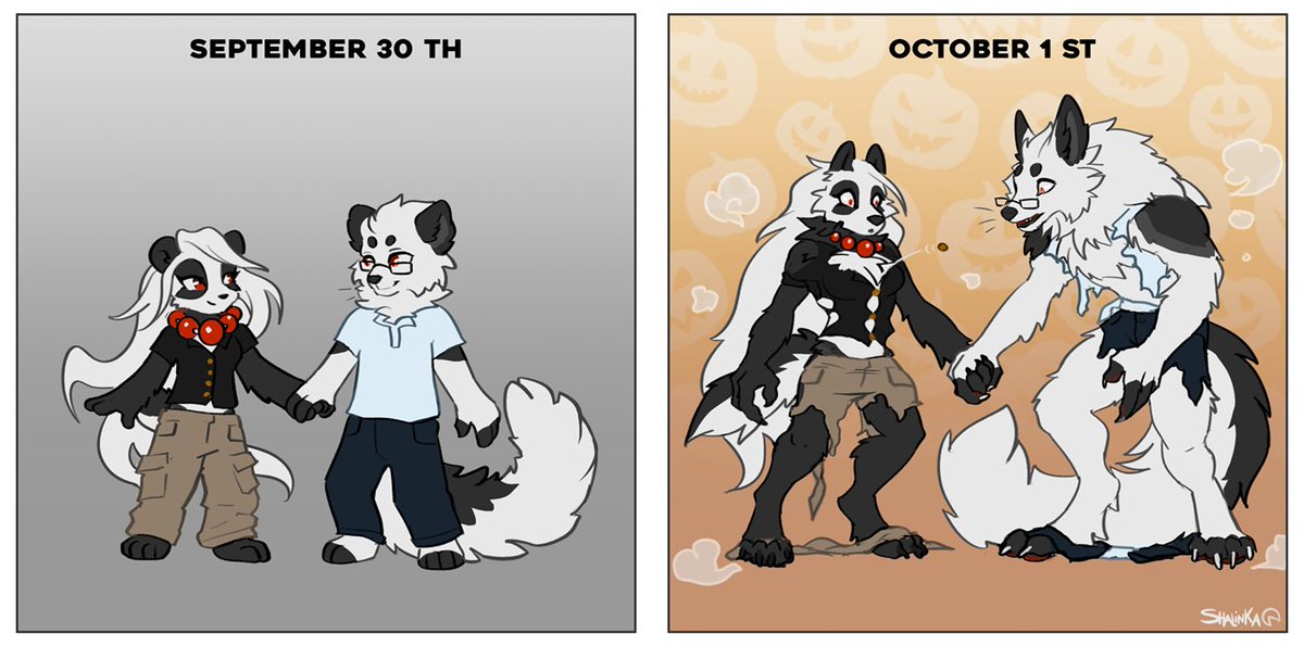 Spook month is here ✨🖤🤍❤️