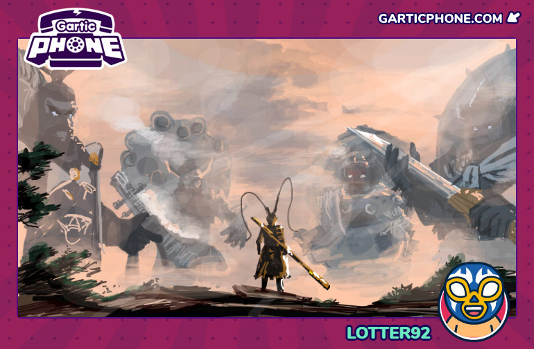 thelotter92's tweet photo. Gartic Phone Masterpiece mode: Sun Wukong and 4 Heavenly Kings - 1 hour

#illustration #garticart #gartic #garticphone #blackmythwukong https://t.co/LbEbmAssYA