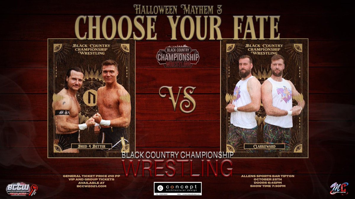 BCCW2021's tweet photo. Tag Team Action Incoming!
It’s Bred 4 Better taking on the energetic duo Clarkeward in what promises to be an explosive match! Will the strength of Bred 4 Better prevail, or will the wild energy of Clarkeward dominate the ring?

https://t.co/eAM99mbKKY #BCCW https://t.co/T0YJyQ5fYl