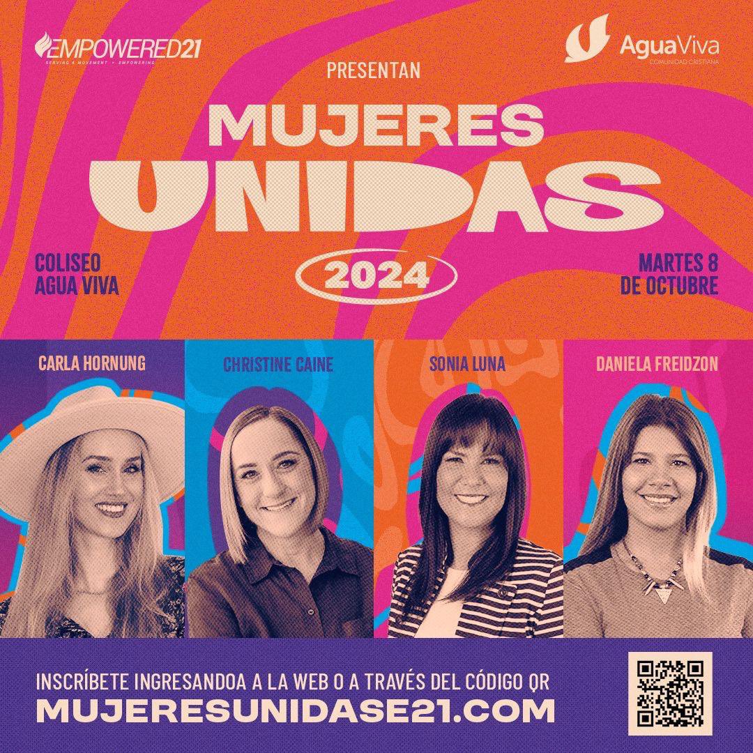 Only 6 more days until #MujeresUnidas ❤️🔥🔥🤩 Be apart of WOMEN UNITED and join the movement of women who are empowered by the Holy Spirit who love in their gifts and talents to conquer their calling! Get your tickets today at MujeresUnidase21.com 📣