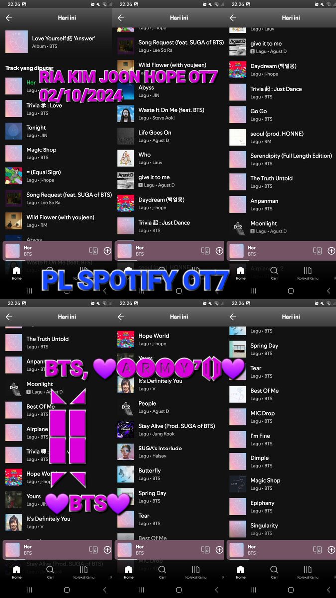 JINHOBISUGARMJM's tweet photo. Streaming😎💜
#BTS #BTSARMY #IAA #IndonesianArmyAuthor #StreamingBTS #timsupportiaa #indomyteam #bangtanforever https://t.co/mFeSztO0Bx