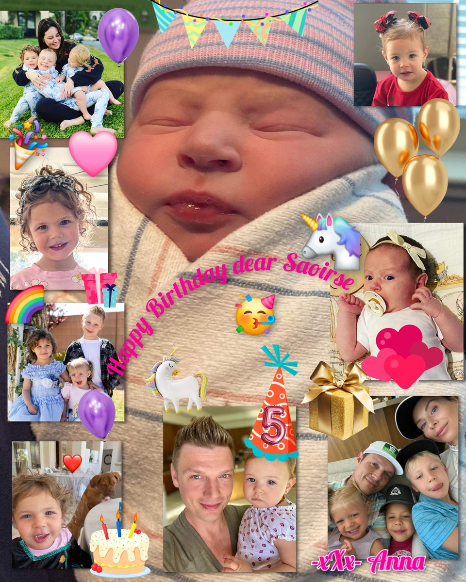 BackstreetMagic's tweet image. Happy 5th Birthday dear Saoirse 🥳🎉🦄🎈🎁🎊
Hope you have a great day 😘✌️
@nickcarter