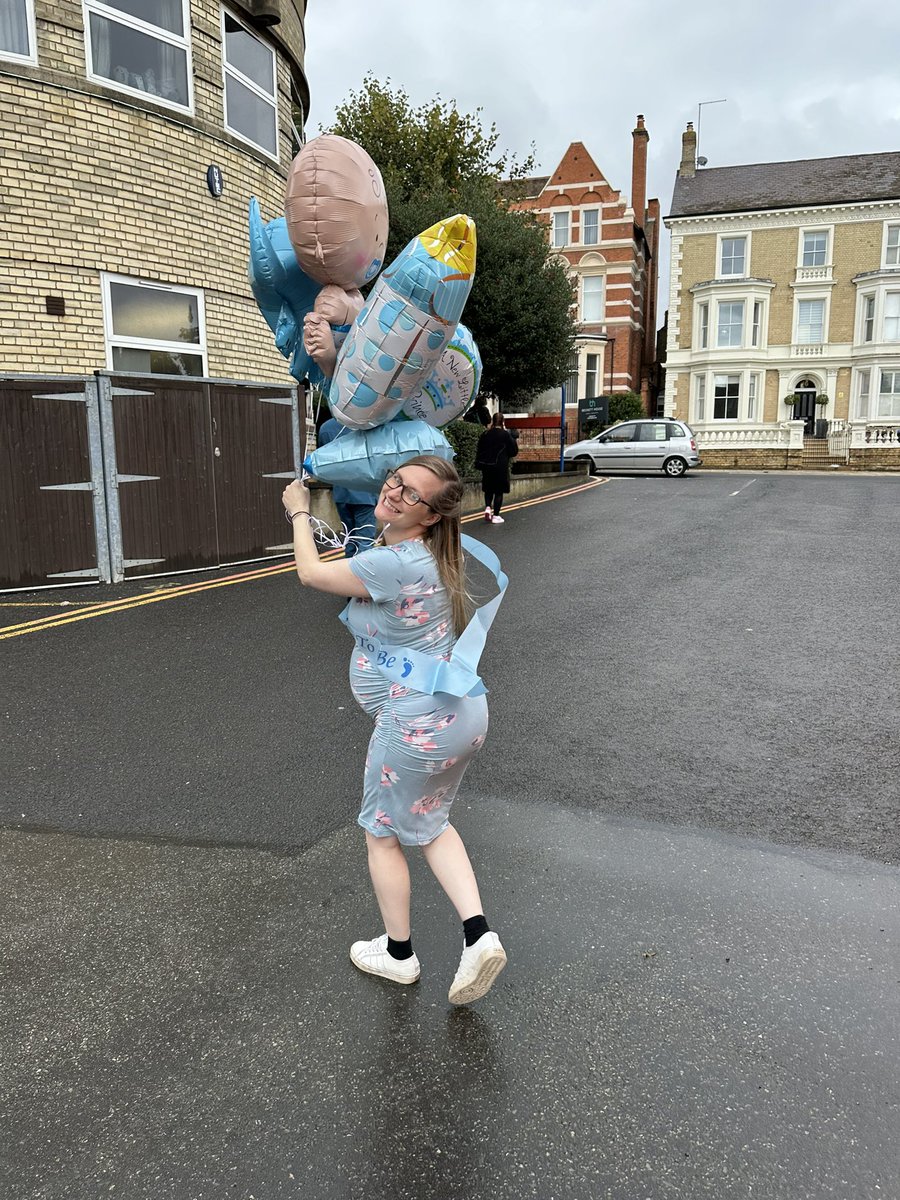 And just like that, we sent <a href="/lizziee1601/">Lizzie Edwards</a> off on her mat leave. #specialdelivery #babyboy #missingyoualready <a href="/NGHSim_Resus/">NGHSim&Resus</a> 💙💙💙👶🏻