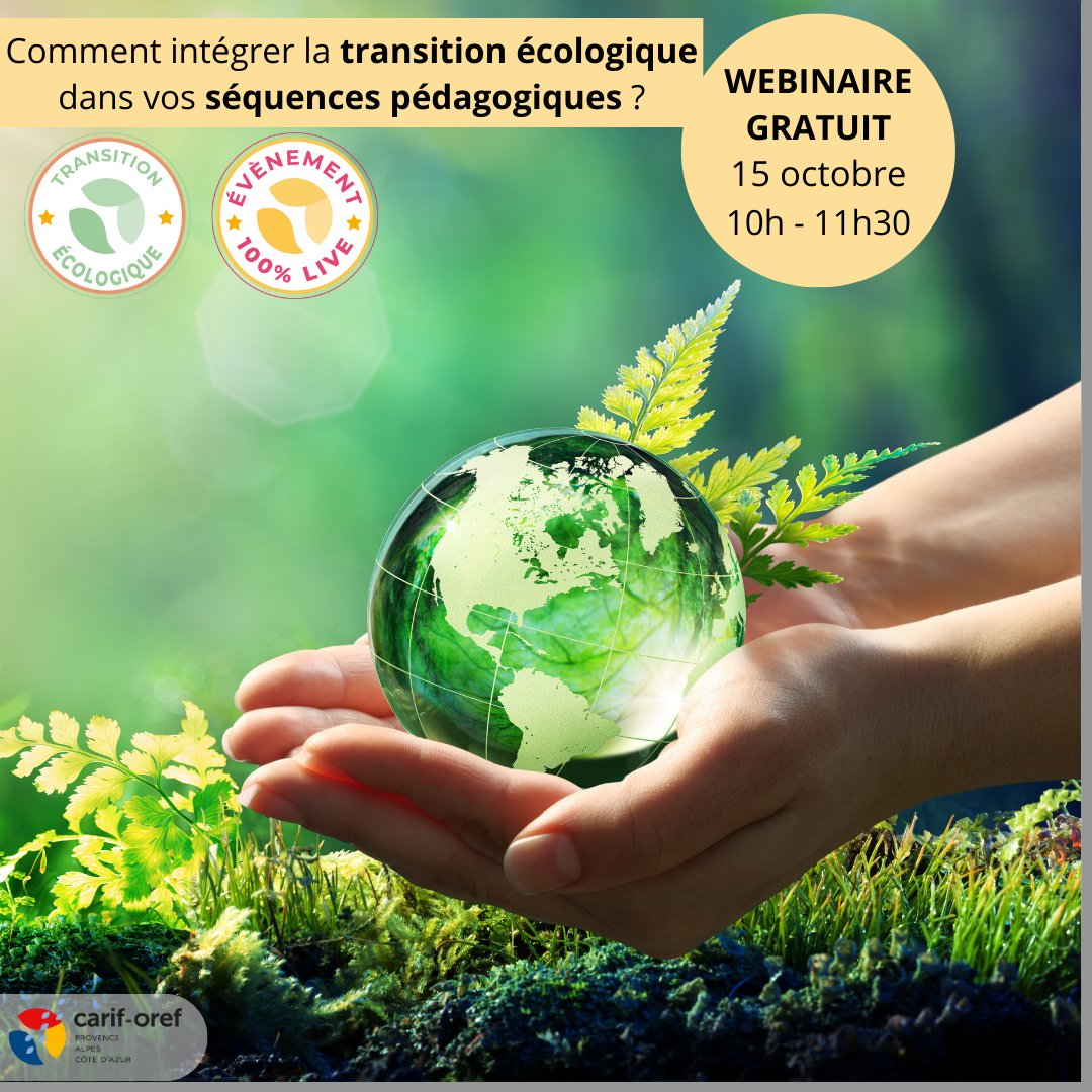 🌳[Prestataires de formation : intégrez la #transition #écologique dans vos séquences pédagogiques] Évolution des marché publics autour de ses enjeux. Ressources, outils et méthodes pour les intégrer dans les pratiques. Avec l'irfedd et le @maregionsud swll.to/sg8C3