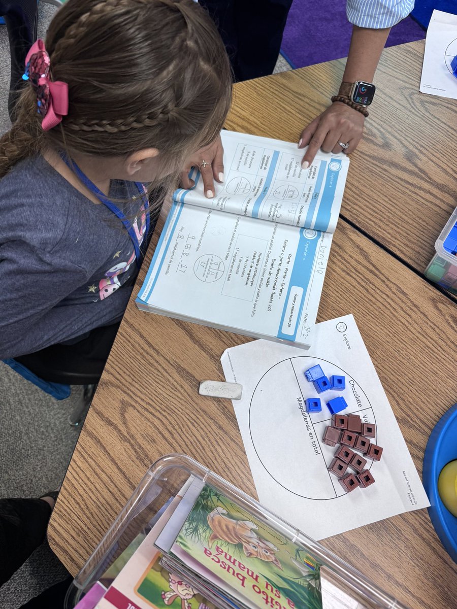 JBrownMISD's tweet photo. Active monitoring, manipulatives, and full student engagement in Ms. Magallanes’ 1st grade dual language class! @DeZavalaEagles @Alaina_Boaz #STEMscopesMath #TLAC https://t.co/VKIInZUYVe