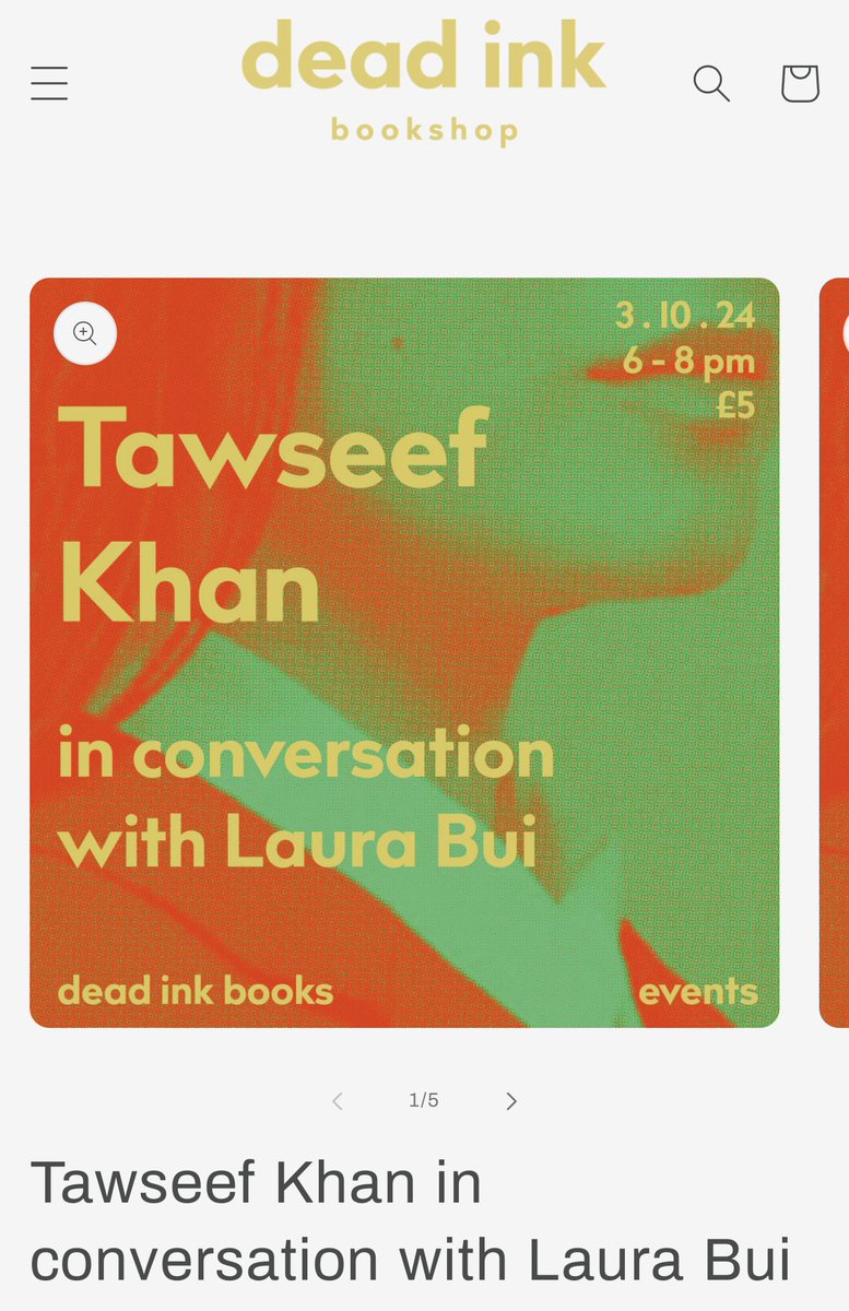 Very much looking forward to this event tomorrow with <a href="/itsmetawseef/">Tawseef Khan</a> at <a href="/deadinkbookshop/">deadinkbookshop</a> #BookoftheDay #AuthorLife