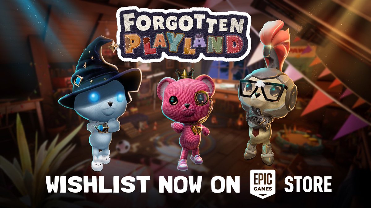 Forgotten Playland (@forgotplayland) on Twitter photo The Journey Begins Now 🪄
Forgotten Playland is officially on <a href="/EpicGames/">Epic Games Store</a> & we need your support.
Head over to Epic now to wishlist & get ready for a world of nostalgic party games like you’ve never seen before.
Every wishlist & RT matters. 🧸🤝❤️
store.epicgames.com/en-US/p/fp-a6f… The Journey Begins Now 🪄
Forgotten Playland is officially on <a href="/EpicGames/">Epic Games Store</a> & we need your support.
Head over to Epic now to wishlist & get ready for a world of nostalgic party games like you’ve never seen before.
Every wishlist & RT matters. 🧸🤝❤️
store.epicgames.com/en-US/p/fp-a6f…