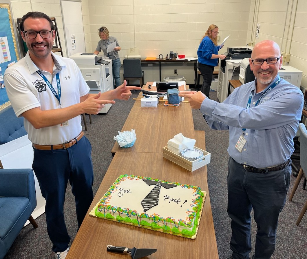 Kicking off National Principal's Month by celebrating these two!