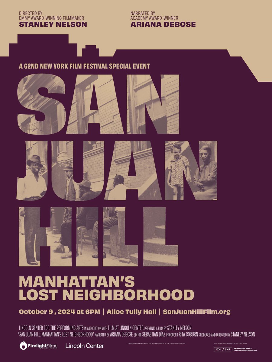 StanleyNelson1's tweet image. In the early 20th century, the area in and around where @LincolnCenter resides today was known by another name: San Juan Hill. My new film traces that neighborhood’s rise and fall — and celebrates the people, arts, and culture whose enduring legacy still resonates today.