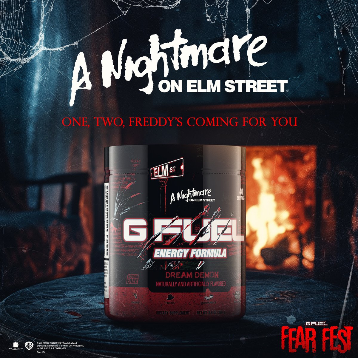 GFuelEnergy's tweet image. 1, 2...Dream Demon’s coming for you 🔪😱! 🚨 #GFUEL FEAR FEST IS BACK FOR ANOTHER RESTOCK 🚨 Don&apos;t sleep on the return of this fan-favorite! Freddy’s tart fruit punch flavor is back for a limited time, grab it now before it’s gone!

Click to get yours! 
  🔪😱…