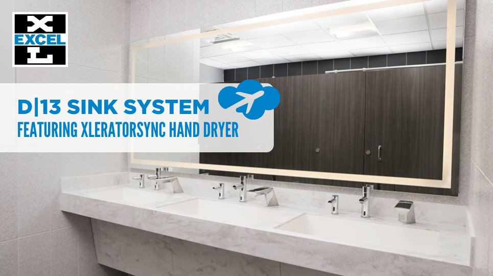 XLERATORHD's tweet image. &quot;We knew #papertowel waste was a problem, but we didn’t realize just how much until we switched to the #sinksystem! Restrooms on Concourse B now practically maintain themselves, freeing our team to focus on traveler safety and comfort.&quot; - Facility Manager, Major US #Airport