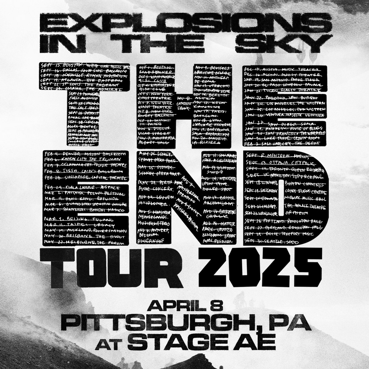 Stage AE (@stage_ae) on Twitter photo 💥 NEW SHOW 💥
🎶 Explosions In The Sky <a href="/eits/">ExplosionsInTheSky</a>
🗓 April 8th
🎫 Promoter presale begins Thursday with code EXPLOSION
🔗 promowestlive.com/pittsburgh/sta… 💥 NEW SHOW 💥
🎶 Explosions In The Sky <a href="/eits/">ExplosionsInTheSky</a>
🗓 April 8th
🎫 Promoter presale begins Thursday with code EXPLOSION
🔗 promowestlive.com/pittsburgh/sta…