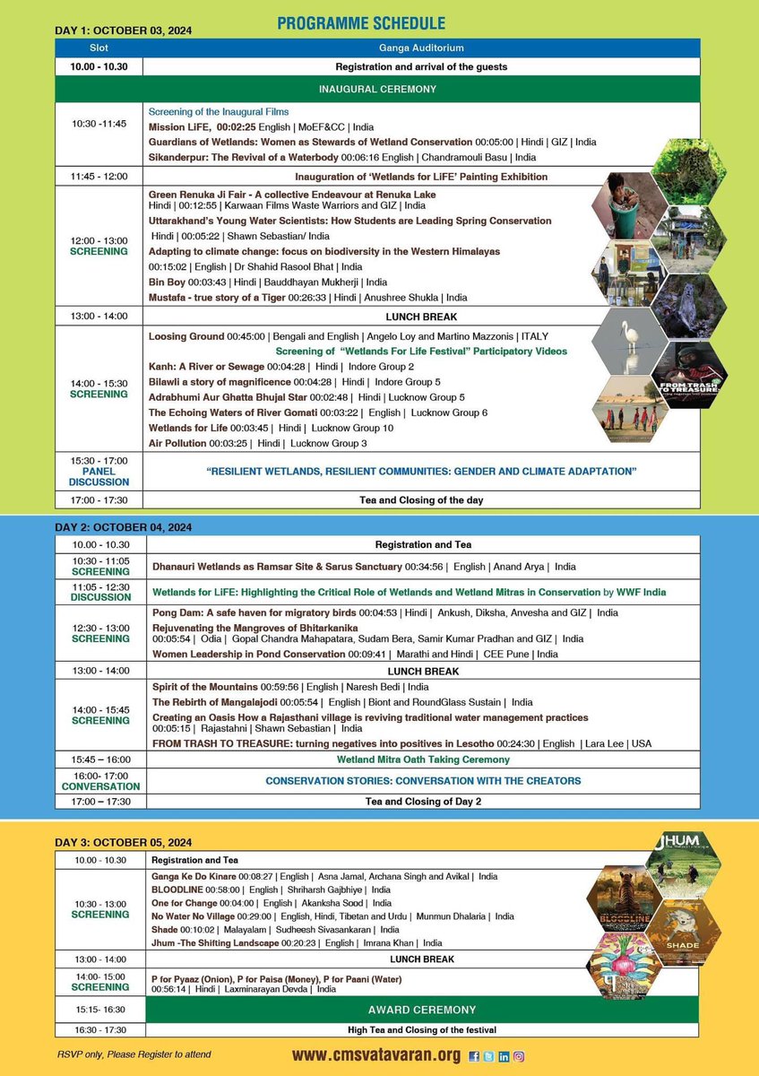 CMS VATAVARAN (@cmsvatavaran) on Twitter photo Join us in #WetlandsforLiFE & #CMSVATAVARAN #FilmFestival by <a href="/moefcc/">MoEF&CC</a> @giz_india supported by <a href="/WWFINDIA/">WWF-India</a> <a href="/IUCN_CEC/">IUCN CEC</a> <a href="/NMNHIndia/">National Museum of Natural History</a> <a href="/airnewsalerts/">All India Radio News</a> from Oct 3-5, 2024 & celebrate wetlands’ role in #biodiversity & #climateresilience <a href="/IUCN/">IUCN</a> <a href="/GermanyinIndia/">German Embassy India</a> <a href="/RamsarConv/">Convention on Wetlands</a> <a href="/WetlandsInt/">Wetlands International</a> Join us in #WetlandsforLiFE & #CMSVATAVARAN #FilmFestival by <a href="/moefcc/">MoEF&CC</a> @giz_india supported by <a href="/WWFINDIA/">WWF-India</a> <a href="/IUCN_CEC/">IUCN CEC</a> <a href="/NMNHIndia/">National Museum of Natural History</a> <a href="/airnewsalerts/">All India Radio News</a> from Oct 3-5, 2024 & celebrate wetlands’ role in #biodiversity & #climateresilience <a href="/IUCN/">IUCN</a> <a href="/GermanyinIndia/">German Embassy India</a> <a href="/RamsarConv/">Convention on Wetlands</a> <a href="/WetlandsInt/">Wetlands International</a>