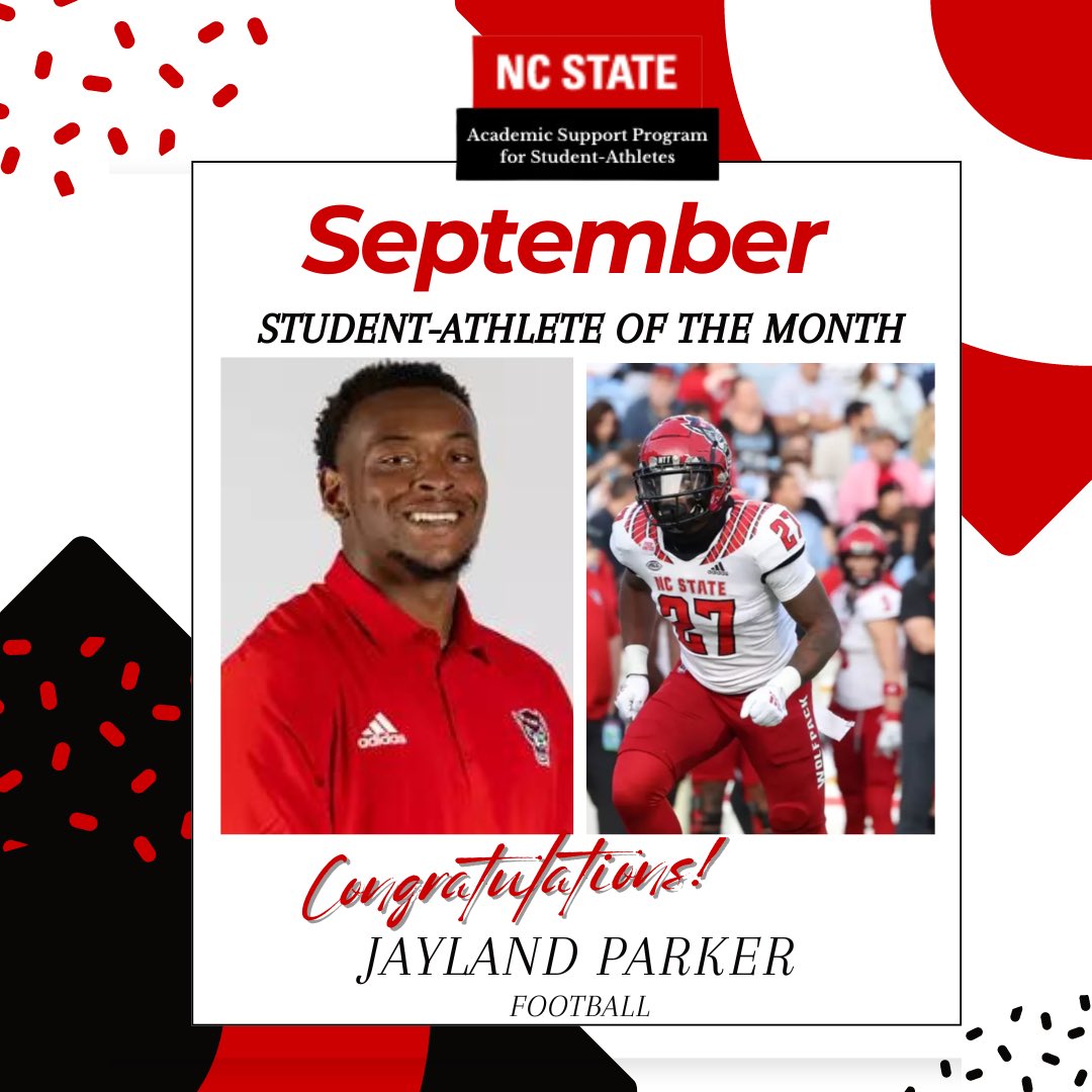 Congratulations to Jayland Parker, our September Student-Athlete of the Month!