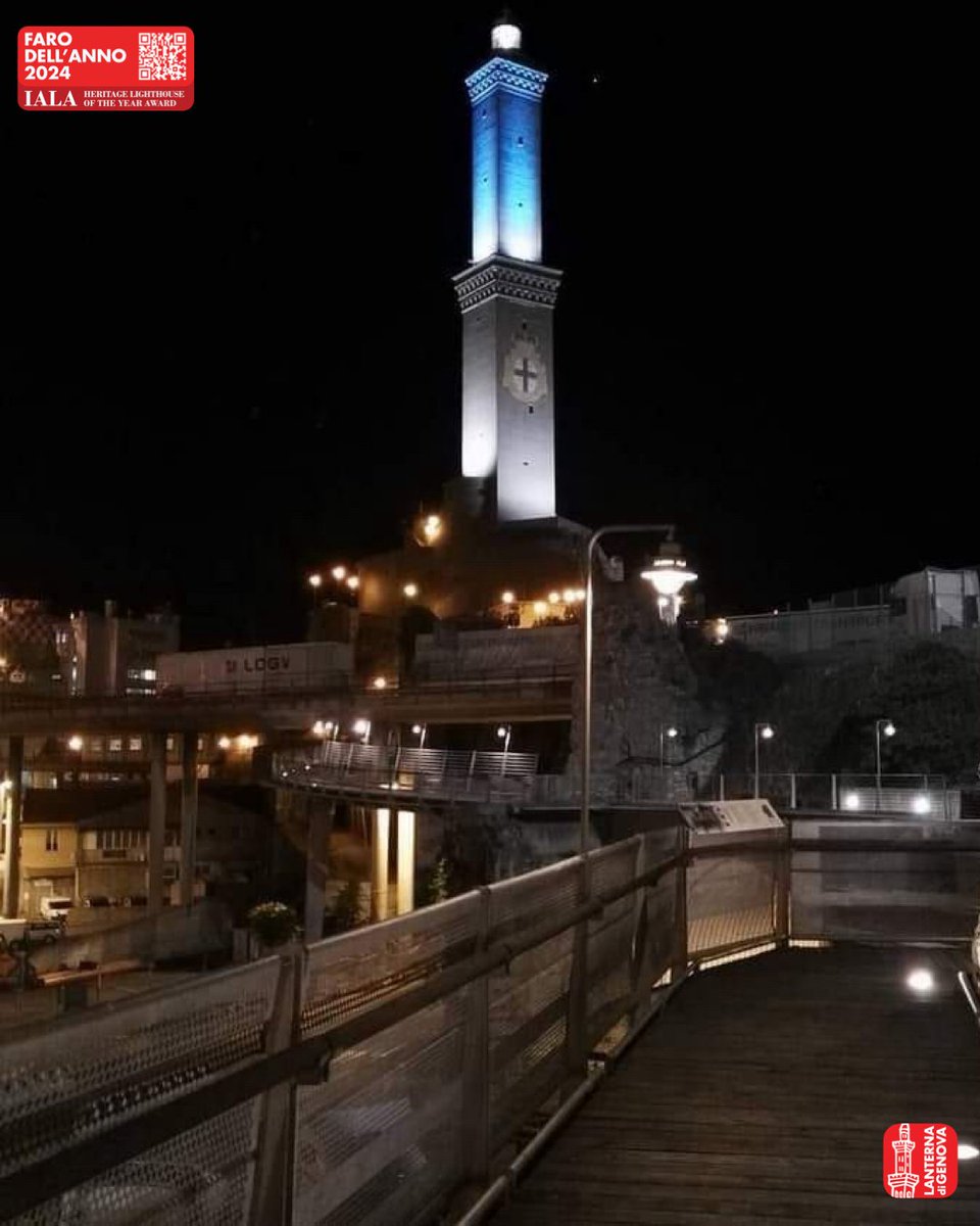 LanternaGenova's tweet photo. 🚀 La #LanternadiGenova si tinge di azzurro per celebrare la #SettimanaMondialedelloSpazio! 🌌

Dal 4 al 10 ottobre, festeggiamo i contributi che lo spazio, la scienza e la tecnologia offrono al miglioramento della nostra vita quotidiana. 🌍

#Genova #Spazio #PharosHeritage https://t.co/sMTS68FJes
