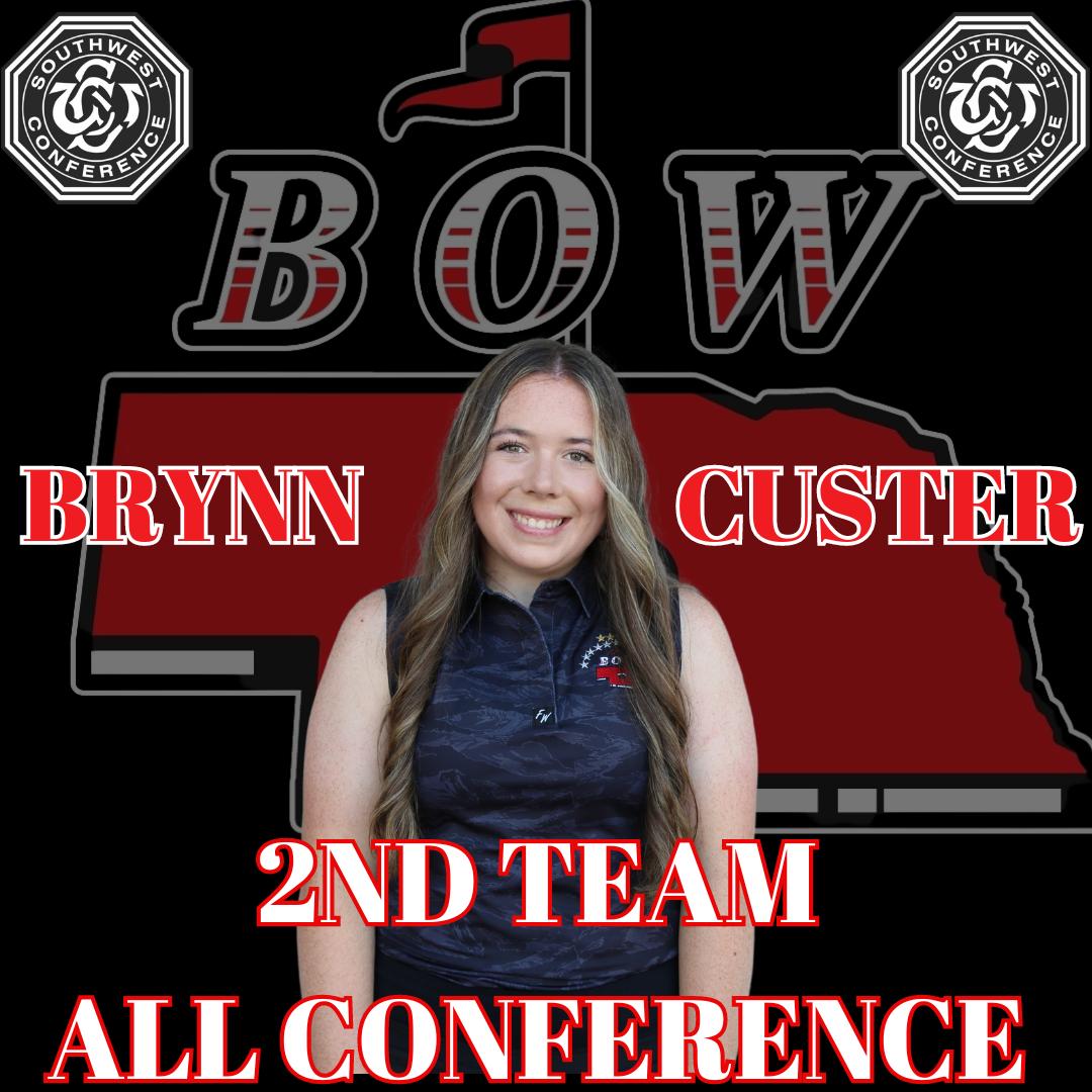 With her top ten finish yesterday Brynn Custer becomes a 2x All Conference golfer in the Southwest Conference.