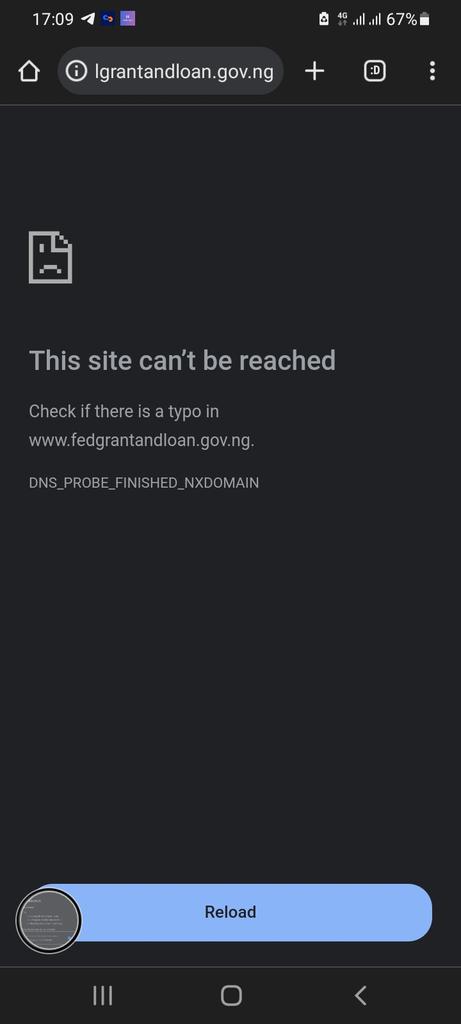 OLUWAFEMIO7107's tweet photo. @DrDorisAnite Dear Sis Anite Doris,

Please tell us why is the fg loan and grant platform not accessible again? Can you please tell us why? https://t.co/ebgOu9WZkQ