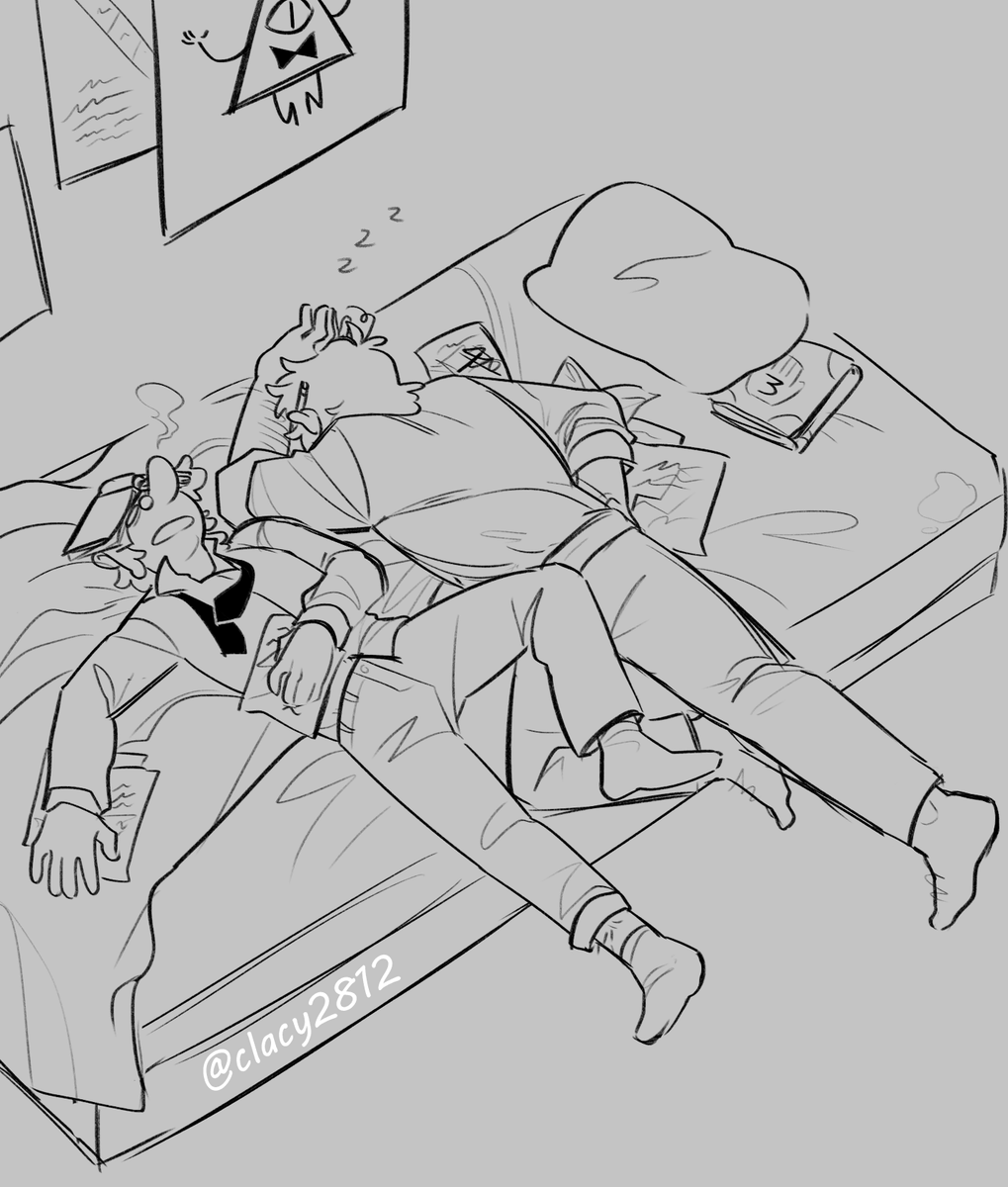 The reason why they have one bed is so they can ramble
#gravityfalls #fiddauthor #fordsquared