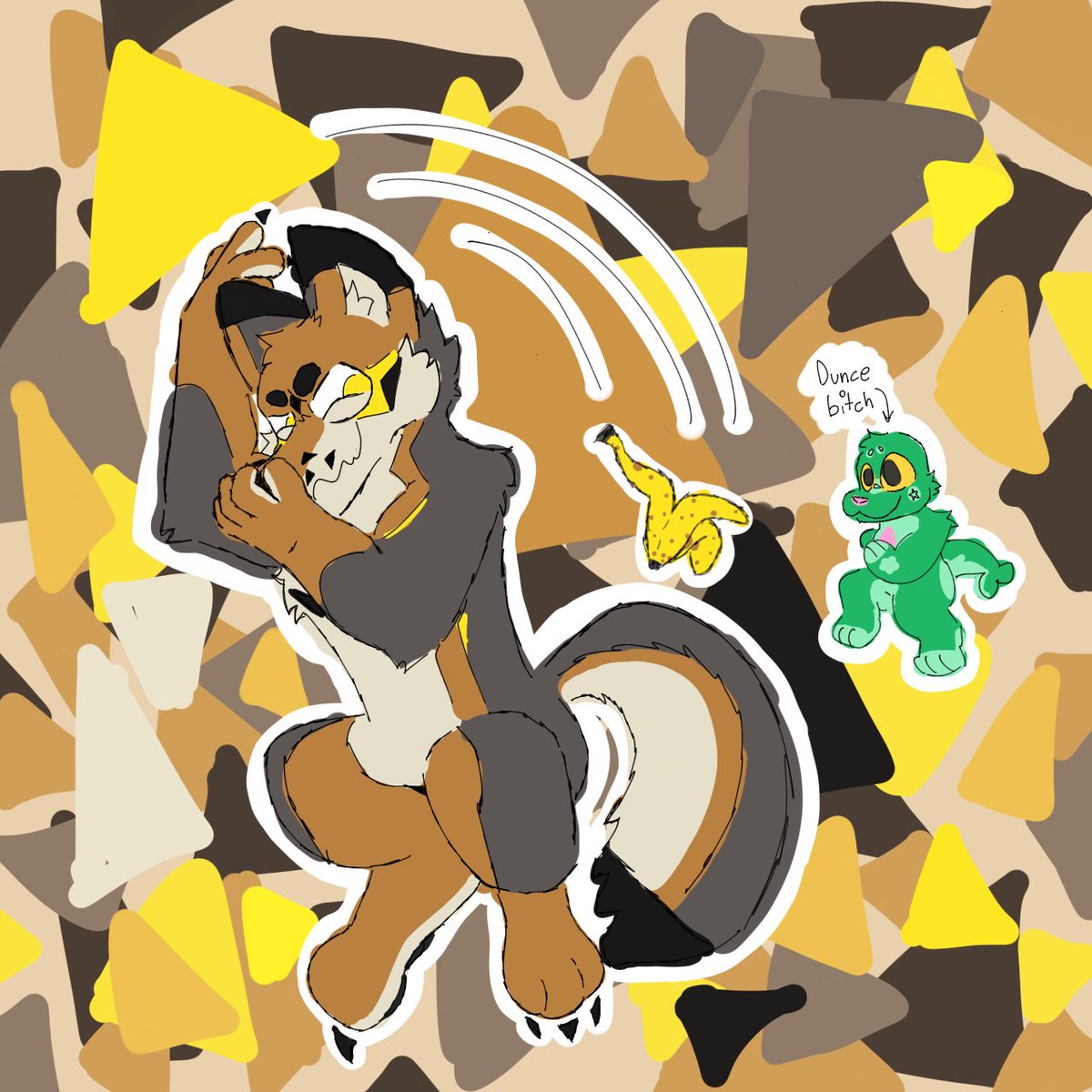 CopperYopper's tweet image. Casually being a threat to society. Commission from @RamenLee3!