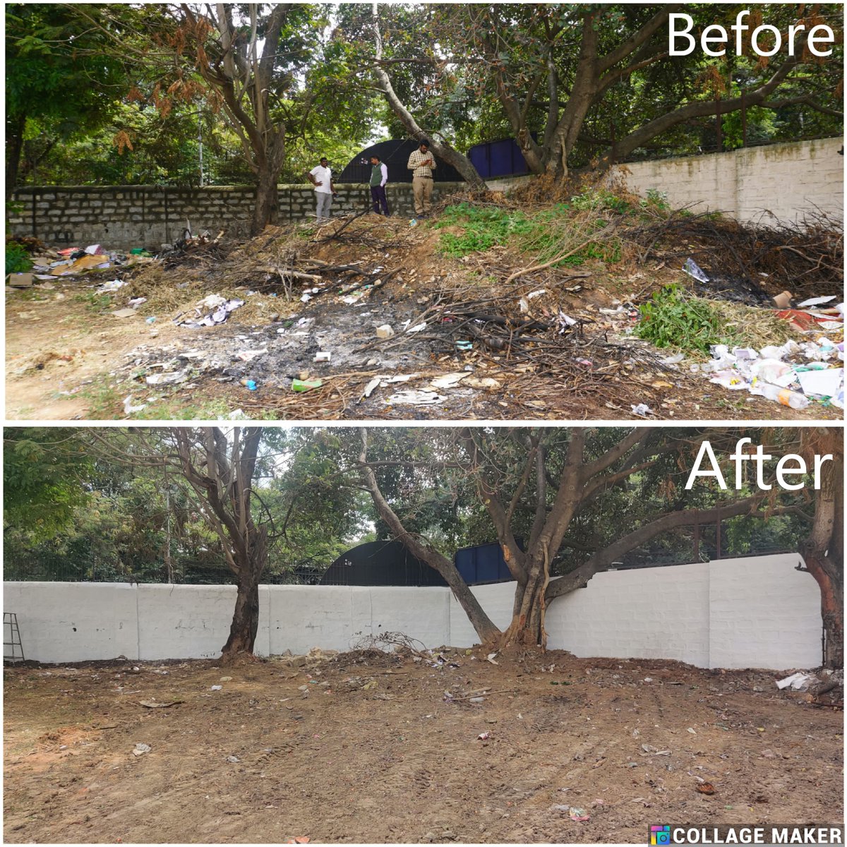 RECLindia's tweet photo. REC’s Regional Office joins the Nation in contributing towards #SwachhBharat🌱

As part of the #SwachhtaHiSeva campaign 2024, REC’s Regional Office in #Bengaluru has adopted the area surrounding St. Aloysius School and its grounds as a Cleanliness Target Unit (CTU).

In collaboration with the #BBMP local team, we successfully removed over 200 tonnes of debris and waste from the area. To further inspire the students and the community, the walls of St. Aloysius School were beautifully painted with cleanliness slogans, encouraging everyone to keep their surroundings clean.🧹

Kudos to all volunteers and partners who made this initiative a grand success! Let’s continue to work together for a cleaner and healthier environment.🌏

#RECLimited #SBD2024 #SHS2024 #SwachhBharat #CleanIndia #GreenIndia #SwachhataHiSeva #SwachhataMission #SwachhBharatAbhiyan #SwachhataMission2024 #स्वच्छभारतअभियान #स्वच्छतामिशन2024 #SwabhavSwachhata #SanskaarSwachhata #CleanIndia

@MinOfPower @mlkhattar @shripadynaik @Dnandinit @manoj445001 @narayanantbjp @DrGambheer @PIBWater @SwachhBharatGov @VivekKumarDewa5 @swachhbharat @jaljeevan_ @saurabhr69