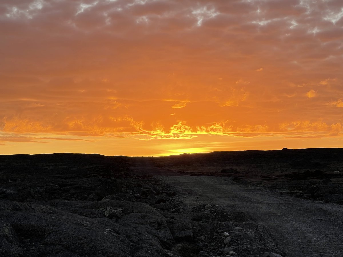Sunrise this morning, Sanikiluaq NU