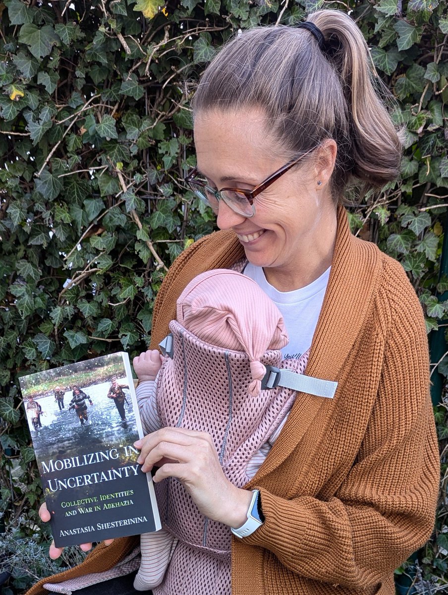 Prof Anastasia Sh (@ashesterinina) on Twitter photo Interrupting maternity leave momentarily to share that my first book, Mobilizing in Uncertainty: Collective Identities and War in Abkhazia <a href="/CornellPress/">Cornell University Press</a>, which was awarded <a href="/APSAtweets/">APSA</a> Charles Taylor Book Award & @ASEEEStudies Davis Center Book Prize, is now out in paperback 🥳 /1 Interrupting maternity leave momentarily to share that my first book, Mobilizing in Uncertainty: Collective Identities and War in Abkhazia <a href="/CornellPress/">Cornell University Press</a>, which was awarded <a href="/APSAtweets/">APSA</a> Charles Taylor Book Award & @ASEEEStudies Davis Center Book Prize, is now out in paperback 🥳 /1