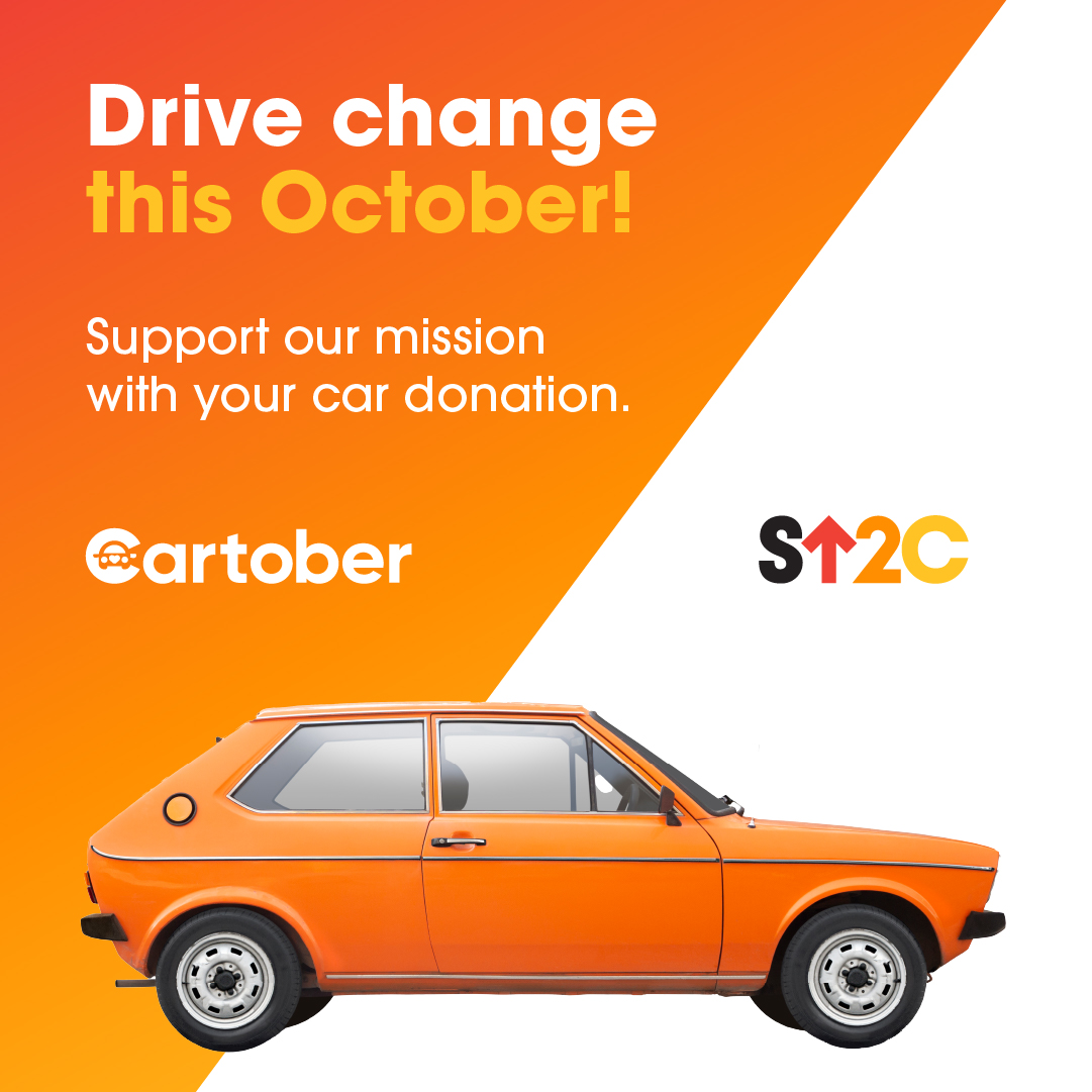 SU2C's tweet photo. Turn your old car into a powerful vehicle in the fight against cancer. 🧡🚗  This month, participate in Cartober by donating an unwanted vehicle and help raise funds for #StandUpToCancer’s innovative cancer research programs! Your tax-deductible donation will benefit SU2C, and all types of vehicles are accepted. Learn more at https://t.co/2HgHofEnP8.