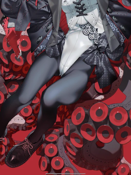 織平はタコ足LOVE絵描きとしてやってるので一応雄雌を描き分けている…一度だけとある男神のメタファーとして、意識して吸盤のサイズをランダムにして描いたことがあるけど結局メスのタコ足を描くのに慣れてしまっていたからわかりづらいね…今見るともっと大げさにしてもよかった… 
