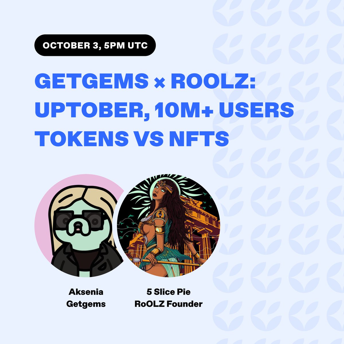 getgemsdotio's tweet image. Uptober is here and the vibes are high!
As spooky season rolls in, Web3 and TON are ready for power moves. From tokens vs NFTs to 10M+ players in the Rools game, we’ve got plenty to talk about.
Join us for a laid-back AMA with the creative forces behind the Godlike @Roolznft.…