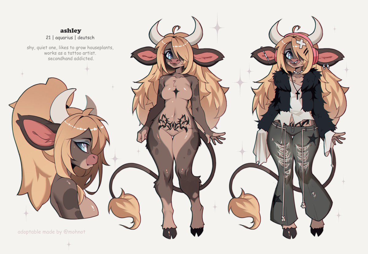 hey guys! i’m giving away a cow girl adopt for my followers! would love to see y’all join in! 

✦ to participate: 
- follow <a href="/mohnotya/">mohnot.</a> 
- repost this tweet

✦ on 1st november, the winner will be chosen randomly and will receive the character. good luck everyone!