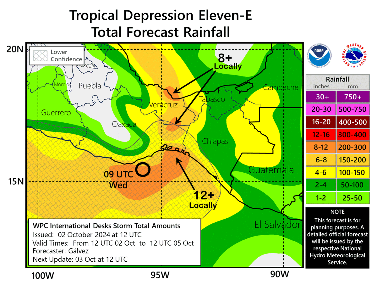 hurricane_chase's tweet image. Tropical Depression #11E isn't doing too well but still is expected to dump over 12 Inches of rain in some spots of #Mexico. Next Name = #Kristy 

#wx #wxtwitter #tropicswx #hurricane
