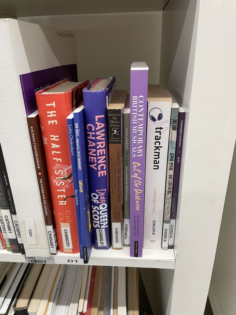 Love seeing mine &amp; <a href="/mrstandler/">Clare Chandler</a>’s book out in the wild* 😀

*@NTSonline library