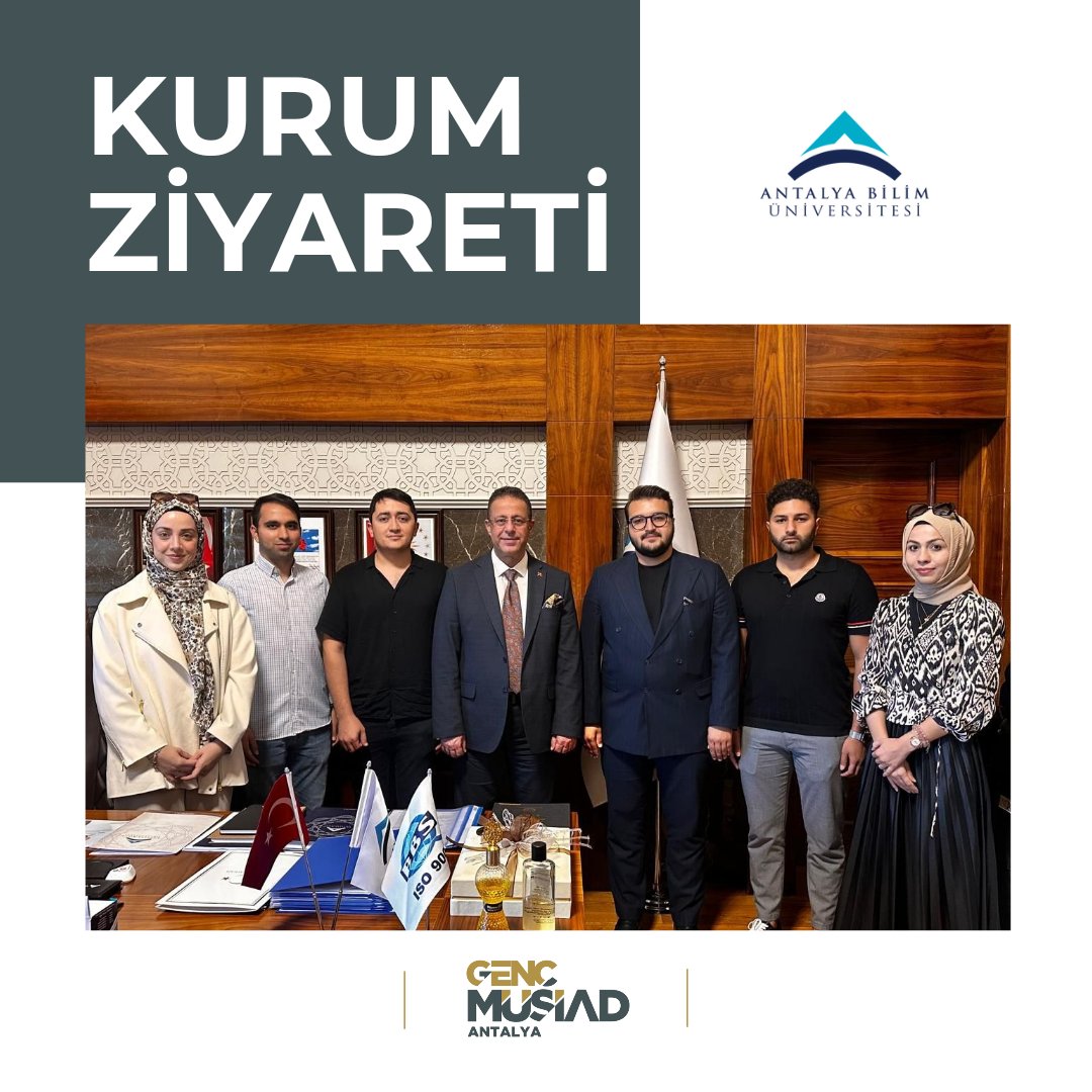 Başkanımız M.Fatih Özel ve yönetim kurulu üyelerimiz ile Antalya Bilim Üniversitesi Rektörü Prof. Dr. Semih EKERCİN'e ziyarette bulunduk. Nazik kabulleri ve misafirperverlikleri için kendilerine çok teşekkür ederiz.
<a href="/CahitErtemel/">Cahit Ertemel</a>
<a href="/uysalfaruk19/">Ömer Faruk Uysal</a>
<a href="/dtfatihozel/">Muhammet Fatih Özel</a>