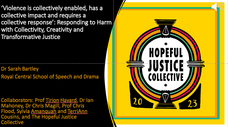 Sarah Bartley (@sarahbartaz) on Twitter photo Brilliant day of learning at <a href="/ConnectUCLan/">ConnectCentre@UCLan</a> Conference thinking about research for change, focusing on children & families experiencing harm and abuse. I shared our work on transformative justice and collective responses to harm
<a href="/TirionHavard/">Tirion Havard 🏴</a> <a href="/mahoney787/">Ian Mahoney</a> <a href="/MagillDr/">Chris Magill</a> <a href="/CSSD_Research/">Research@Central</a> Brilliant day of learning at <a href="/ConnectUCLan/">ConnectCentre@UCLan</a> Conference thinking about research for change, focusing on children & families experiencing harm and abuse. I shared our work on transformative justice and collective responses to harm
<a href="/TirionHavard/">Tirion Havard 🏴</a> <a href="/mahoney787/">Ian Mahoney</a> <a href="/MagillDr/">Chris Magill</a> <a href="/CSSD_Research/">Research@Central</a>