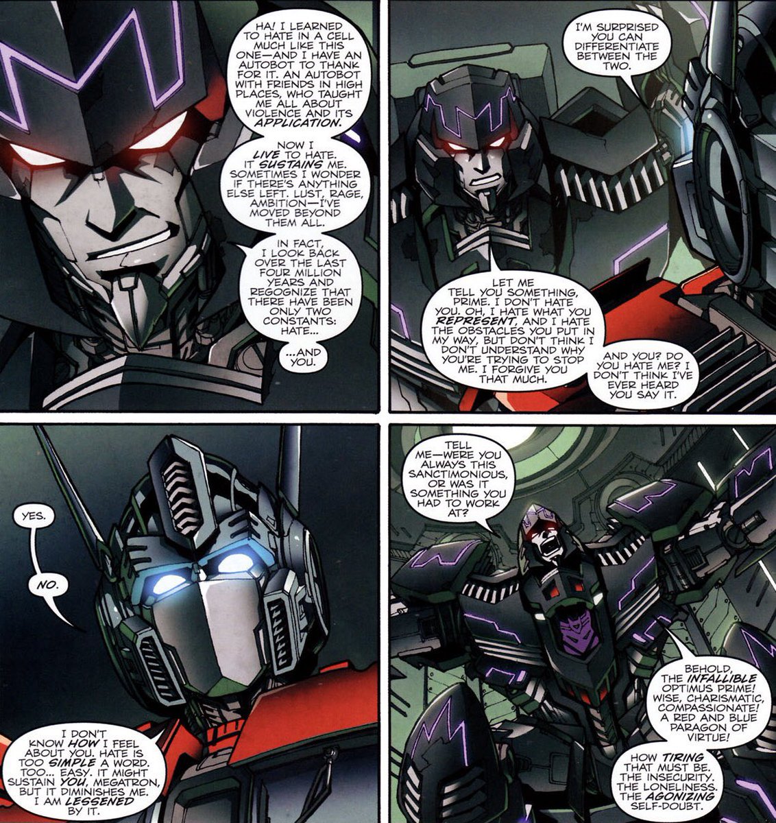 RobotF1sh's tweet image. If you’re getting into transformers because of tfo and want more peak megop, I’m BEGGING you to read their chaos theory issue. This is them at their messiest and also an amazing exploration of their relationship and feelings towards eachother