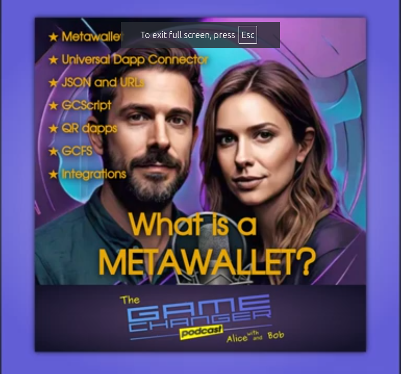 🚀 What is a #Metawallet?💡

In #Episode3 of #TheGameChangerPodcast, our AI hosts discuss how to put #Cardano #Dapps to life with just URLs &amp; QR codes. Less language-specific SDKs and centralized storage. Foster openness and give users full control🔥

🔗youtu.be/bO6L2QbBFBo