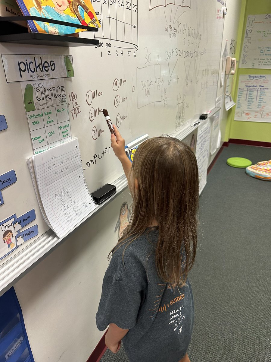 There are so many strategies for multiplication. Come ask the penguins what their favorite is!