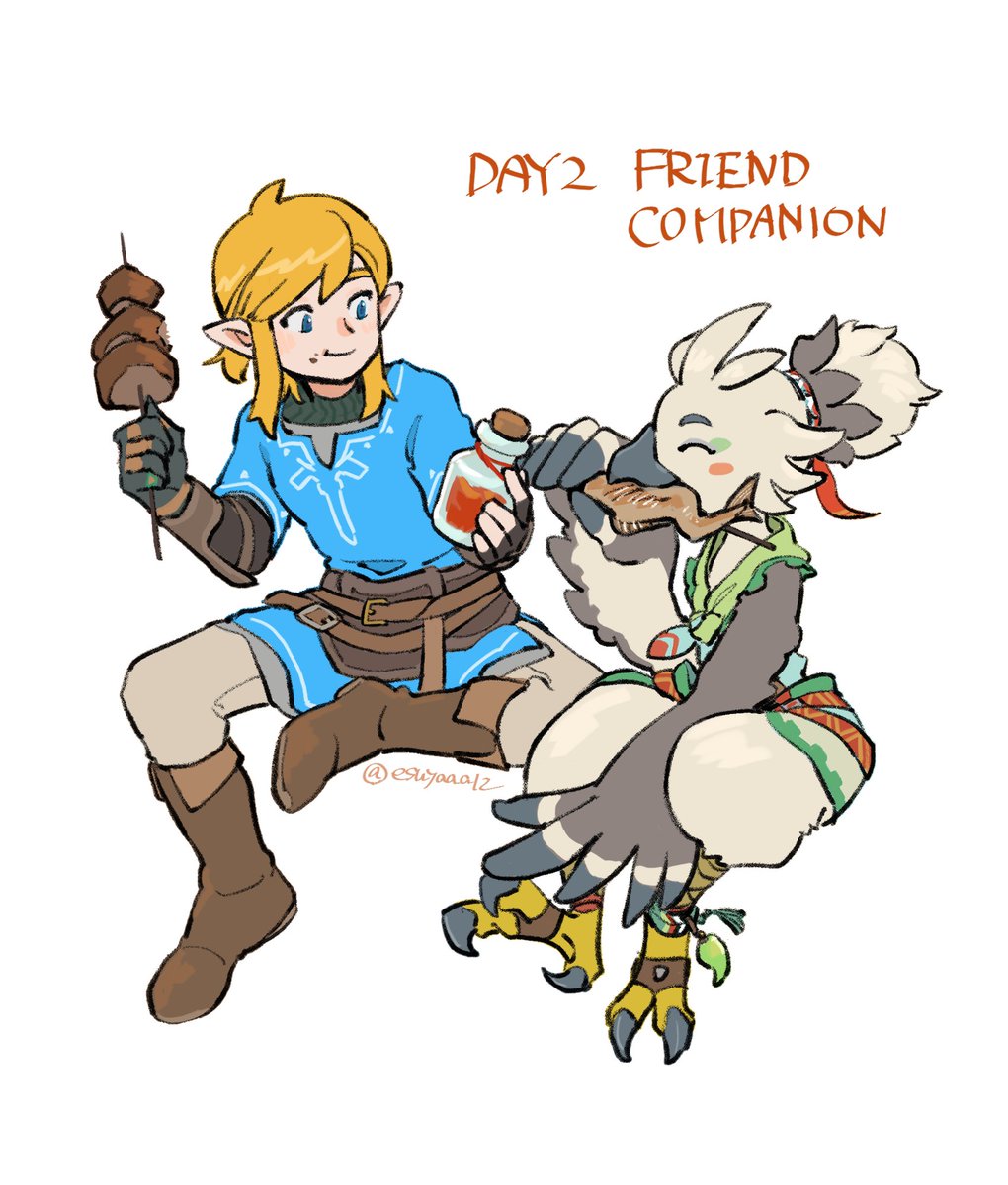esuyaaa12's tweet photo. #linktober2024 #linktober 
DAY2  FRIEND/COMPANION https://t.co/XHi9DBUn6M