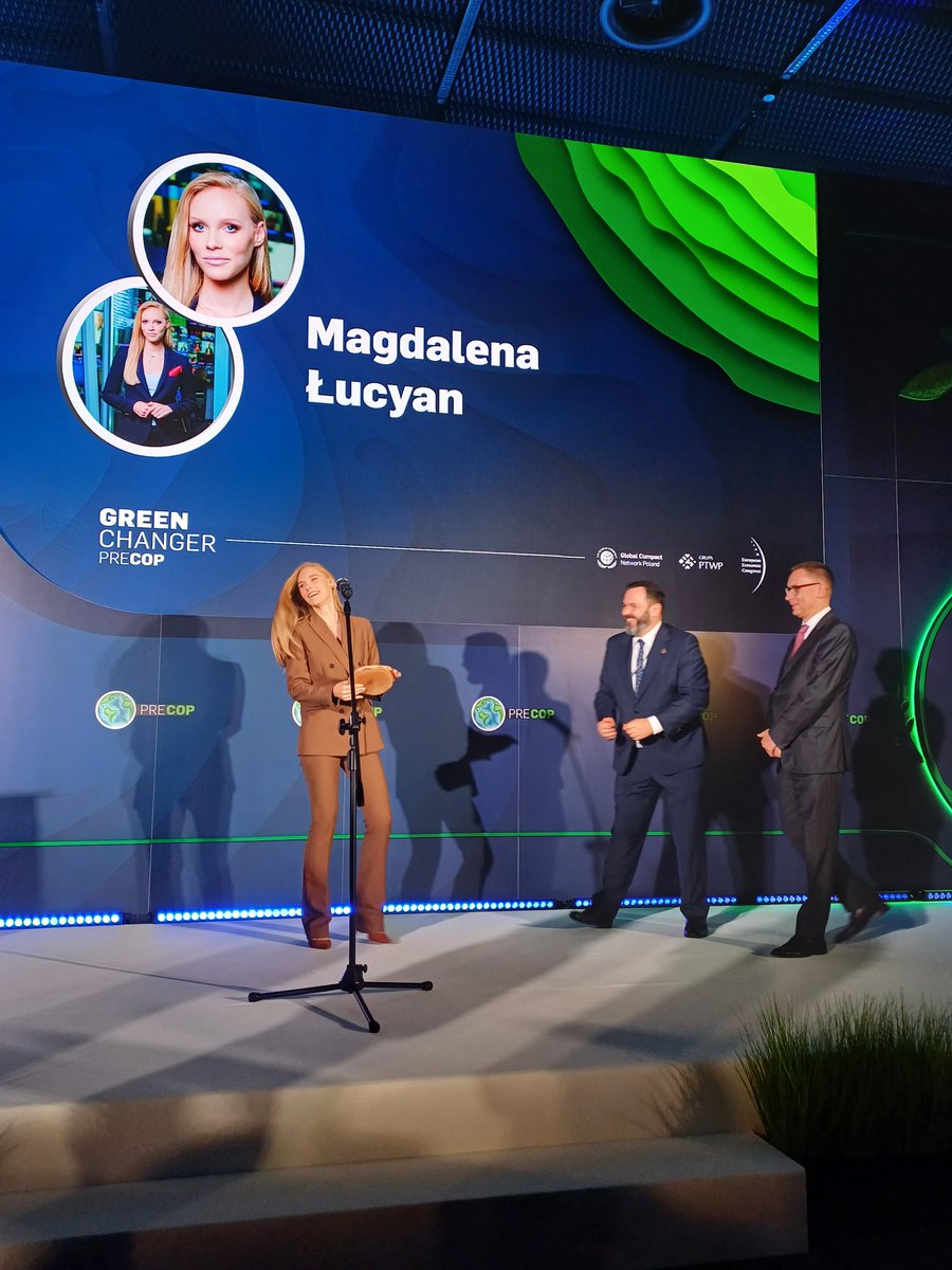 wnppl's tweet photo. .@MagdaLucyan wyróżniona statuetką Green Changer 2024 na #PRECOP https://t.co/RTV1tPeUqt