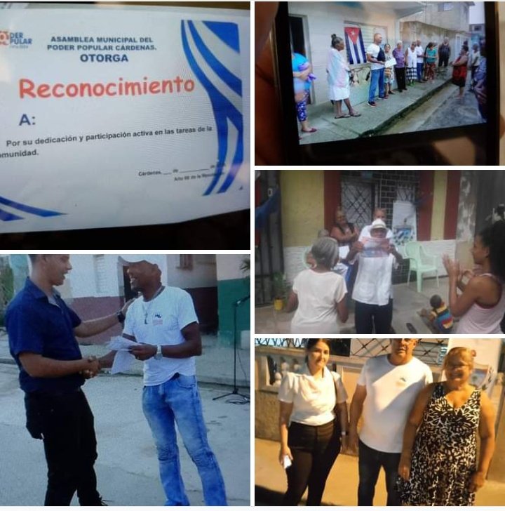 Los Delegados del Poder Popular utilizan un espacio en las rendiciones de cuenta para resaltar a las personas que durante ese período se destacaron en las tareas de participación popular.
#PoderDelPueblo