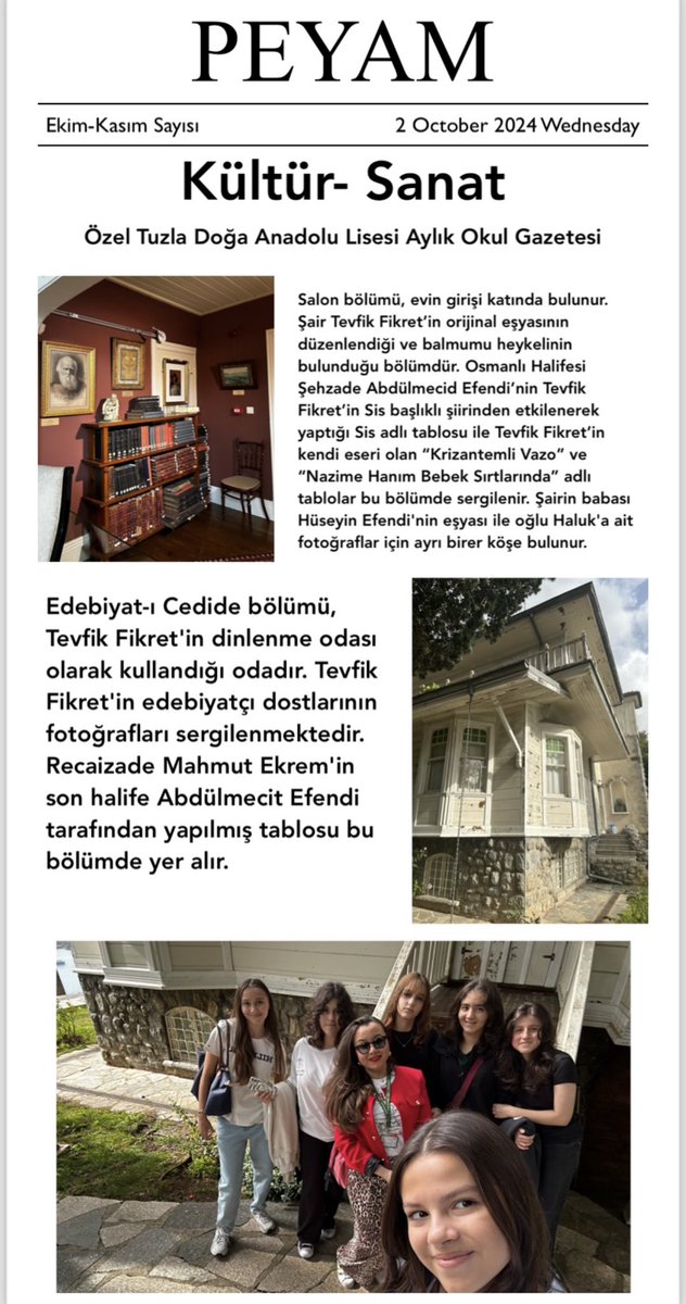 TUZLA DOGA KOLEJI EDEBIYAT tweet media