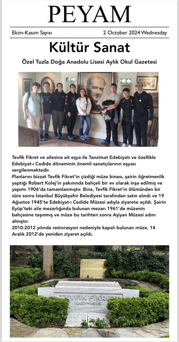 TUZLA DOGA KOLEJI EDEBIYAT tweet media