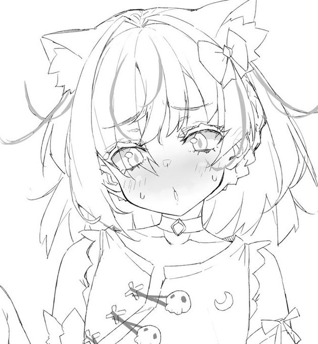 ネムちゃんの差分のサンプル(顔だけ)です!センシティブです! 