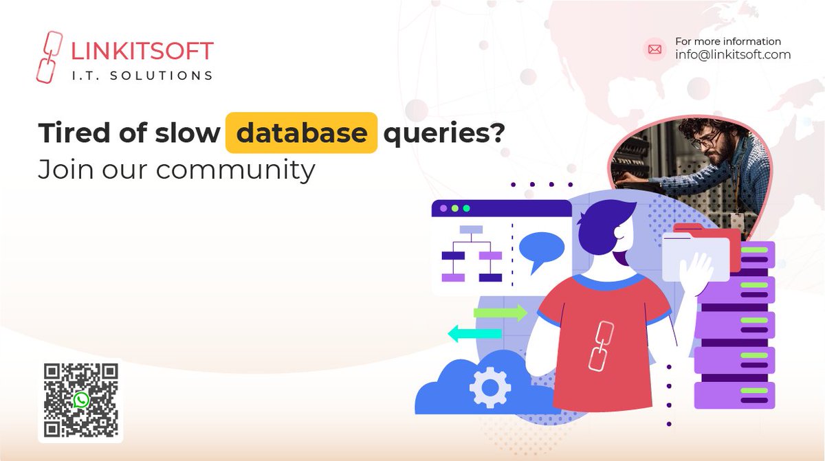 linkit_soft's tweet image. How do you handle database migrations in your web applications?
Learn how to optimize your database for lightning-fast performance.
Learn more:
linkitsoft.com/database-web-a…
#databaseproblems #webdevelopment #softwaredevelopment #databaseoptimization #databasesecurity #linkitsoft