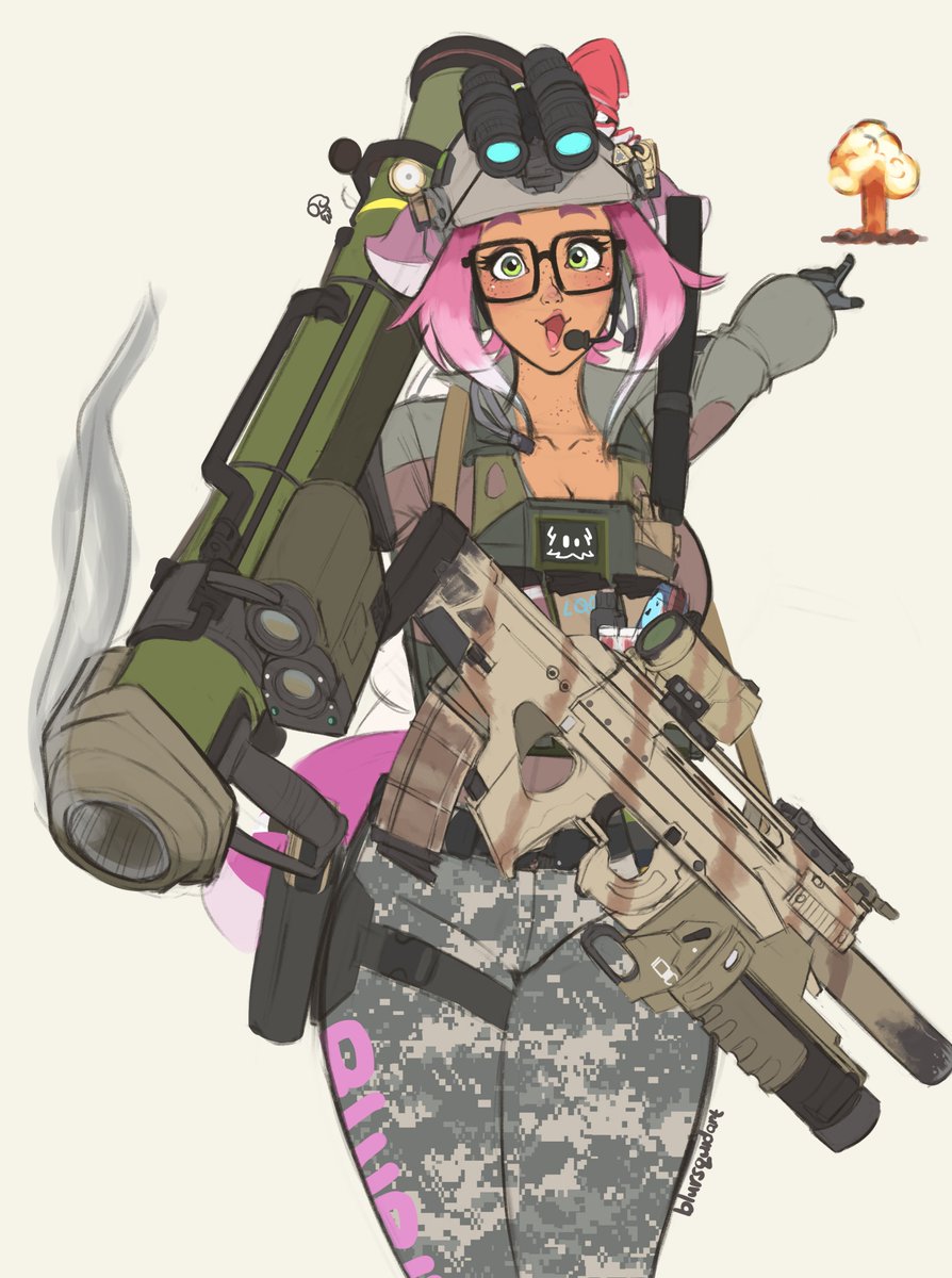 BlurSquidArt's tweet photo. ✏️a quick fun fact about Blurie, MW2 75th Rangers is p-much the whole reason why I gave the look for Blurie's tac kit and plus I do really enjoy early 2000s military kits alot more personally https://t.co/vBm9mdc2SH
